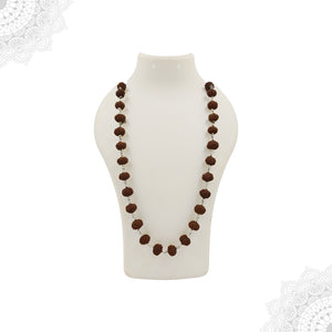 5 Face Rudraksha Silver Maala