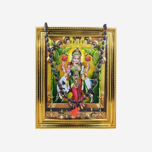 Vastu Grihalakshmi Gold Frame with Lotus Bead Malai (54+1 beads)