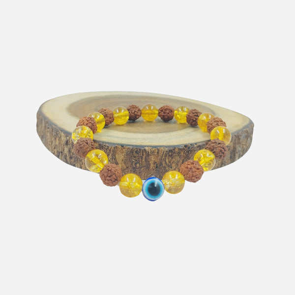 Citrine Rudraksha Bracelet