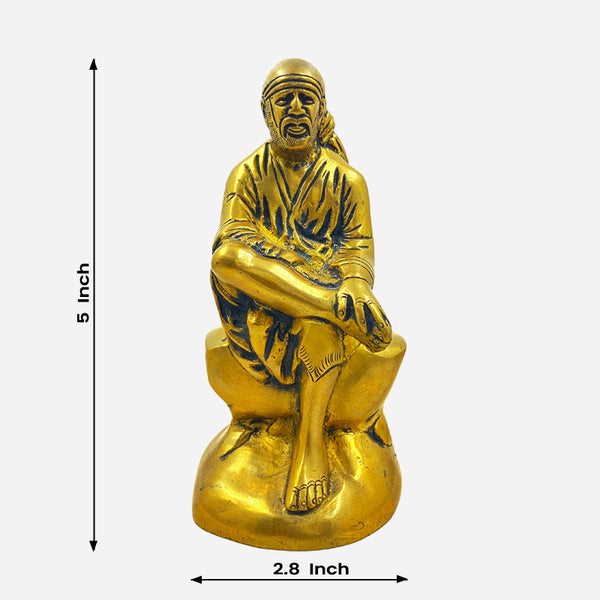 Sai Baba Brass Idol